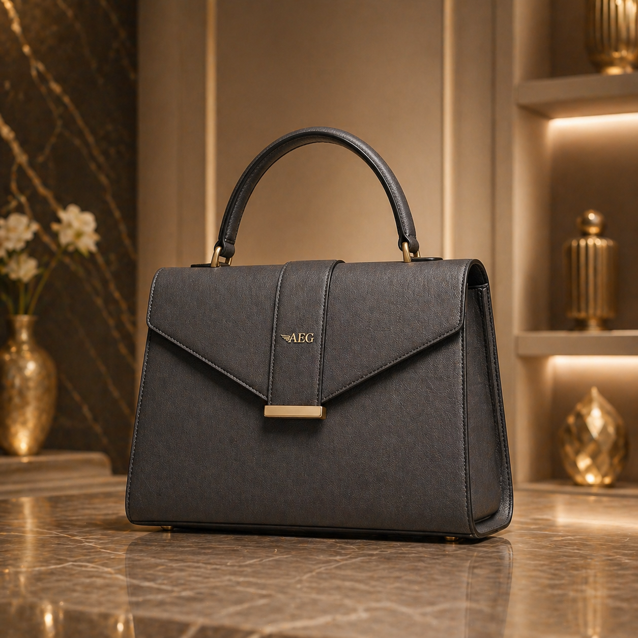 top handle bags bulk export india structured handbags PU leather & Canvas top handle bags wholesale